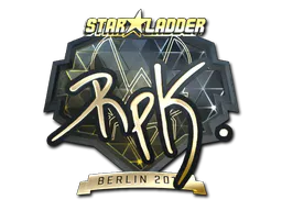 Sticker RpK (Gold) | Berlin 2019 - Preço e onde comprar no CS2