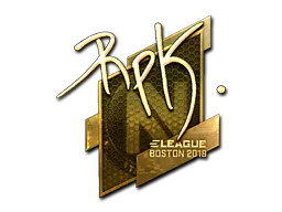 Sticker RpK (Gold) | Boston 2018 - Preço e onde comprar no CS2