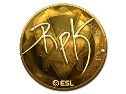 Sticker RpK (Gold) | Katowice 2019 - Preço e onde comprar no CS2