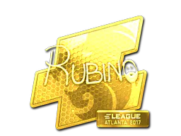 Sticker RUBINO (Gold) | Atlanta 2017 - Preço e onde comprar no CS2
