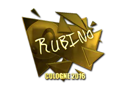 Sticker RUBINO (Gold) | Cologne 2016 - Preço e onde comprar no CS2