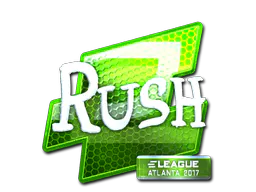 Sticker RUSH (Foil) | Atlanta 2017 - Preço e onde comprar no CS2