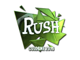 Sticker RUSH (Foil) | Cologne 2016 - Preço e onde comprar no CS2