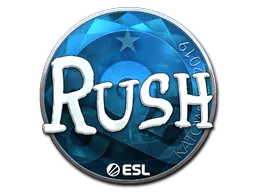 Sticker RUSH (Foil) | Katowice 2019 - Preço e onde comprar no CS2