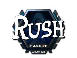 Sticker RUSH (Foil) | London 2018 - Preço e onde comprar no CS2