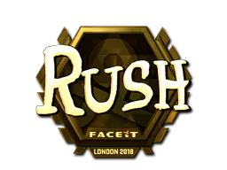 Sticker RUSH (Gold) | London 2018 - Preço e onde comprar no CS2