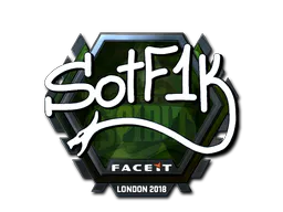 Sticker S0tF1k (Foil) | London 2018 - Preço e onde comprar no CS2
