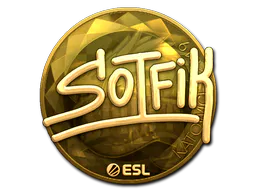 Sticker S0tF1k (Gold) | Katowice 2019 - Preço e onde comprar no CS2