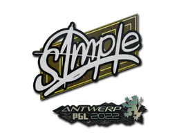 Sticker s1mple | Antwerp 2022 - Preço e onde comprar no CS2