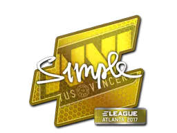 Sticker s1mple | Atlanta 2017 - Preço e onde comprar no CS2