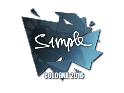 Sticker s1mple | Cologne 2016 - Preço e onde comprar no CS2
