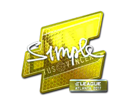 Sticker s1mple (Foil) | Atlanta 2017 - Preço e onde comprar no CS2