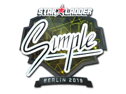 Sticker s1mple (Foil) | Berlin 2019 - Preço e onde comprar no CS2