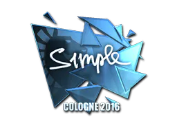 Sticker s1mple (Foil) | Cologne 2016 - Preço e onde comprar no CS2