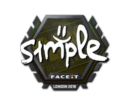 Sticker s1mple | London 2018 - Preço e onde comprar no CS2