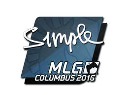 Sticker s1mple | MLG Columbus 2016 - Preço e onde comprar no CS2