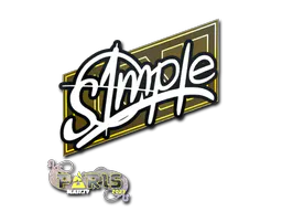 Sticker s1mple | Paris 2023 - Preço e onde comprar no CS2