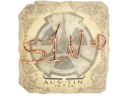 Sticker s1n | Austin 2025 - Preço e onde comprar no CS2