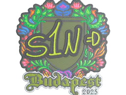 Sticker s1n (Embroidered) | Budapest 2025 - Preço e onde comprar no CS2