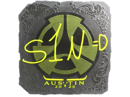 Sticker s1n (Foil) | Austin 2025 - Preço e onde comprar no CS2