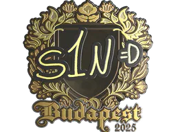 Sticker s1n (Gold) | Budapest 2025 - Preço e onde comprar no CS2