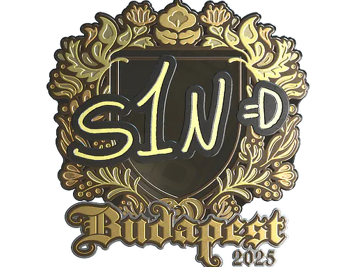 Sticker s1n (Gold) | Budapest 2025 - Preço e onde comprar no CS2