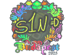Sticker s1n (Holo) | Budapest 2025 - Preço e onde comprar no CS2