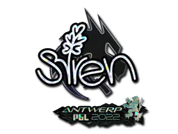 Sticker S1ren (Glitter) | Antwerp 2022 - Preço e onde comprar no CS2