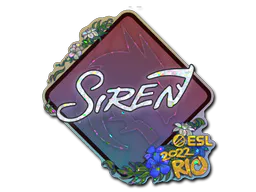 Sticker S1ren (Glitter) | Rio 2022 - Preço e onde comprar no CS2
