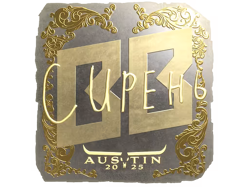 Sticker S1ren (Gold) | Austin 2025 - Preço e onde comprar no CS2