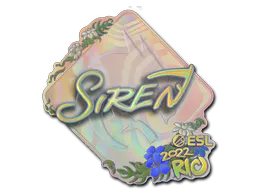 Sticker S1ren (Holo) | Rio 2022 - Preço e onde comprar no CS2