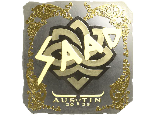 Sticker saadzin (Gold) | Austin 2025 - Preço e onde comprar no CS2