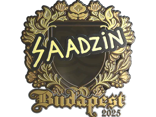 Sticker saadzin (Gold) | Budapest 2025 - Preço e onde comprar no CS2