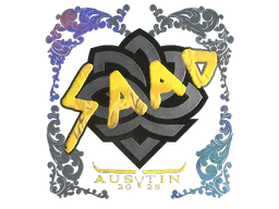 Sticker saadzin (Holo) | Austin 2025 - Preço e onde comprar no CS2