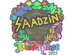Sticker saadzin (Holo) | Budapest 2025 - Preço e onde comprar no CS2