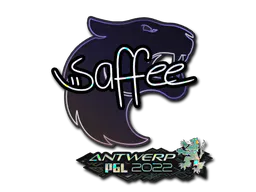 Sticker saffee (Glitter) | Antwerp 2022 - Preço e onde comprar no CS2