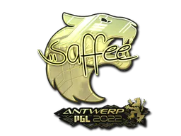 Sticker saffee (Gold) | Antwerp 2022 - Preço e onde comprar no CS2
