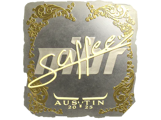 Sticker saffee (Gold) | Austin 2025 - Preço e onde comprar no CS2