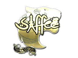 Sticker saffee (Gold) | Paris 2023 - Preço e onde comprar no CS2