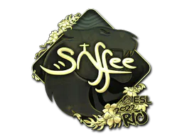 Sticker saffee (Gold) | Rio 2022 - Preço e onde comprar no CS2