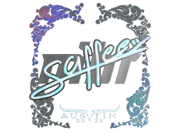 Sticker saffee (Holo) | Austin 2025 - Preço e onde comprar no CS2