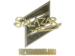 Sticker salazar (Gold) | Copenhagen 2024 - Preço e onde comprar no CS2
