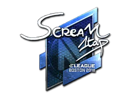 Sticker ScreaM (Foil) | Boston 2018 - Preço e onde comprar no CS2