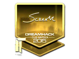 Sticker ScreaM (Gold) | Cluj-Napoca 2015 - Preço e onde comprar no CS2