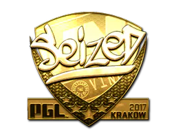 Sticker seized (Gold) | Krakow 2017 - Preço e onde comprar no CS2