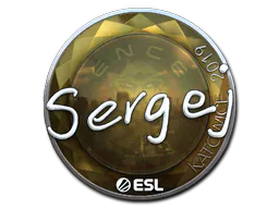 Sticker sergej (Foil) | Katowice 2019 - Preço e onde comprar no CS2