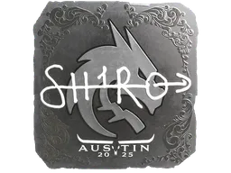 Sticker sh1ro (Foil) | Austin 2025 - Preço e onde comprar no CS2