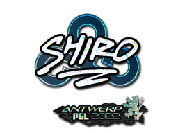 Sticker sh1ro (Glitter) | Antwerp 2022 - Preço e onde comprar no CS2
