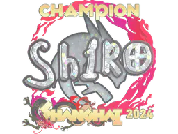 Sticker sh1ro (Glitter, Champion) | Shanghai 2024 - Preço e onde comprar no CS2