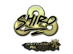 Sticker sh1ro (Gold) | Antwerp 2022 - Preço e onde comprar no CS2